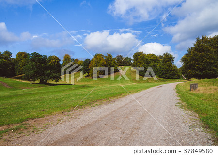 Green Meadow, Hills and Path in Jaegersborg, Copenhagen. Green Meadow, Hills and Path in Jaegersborg, Copenhagen. 37849580