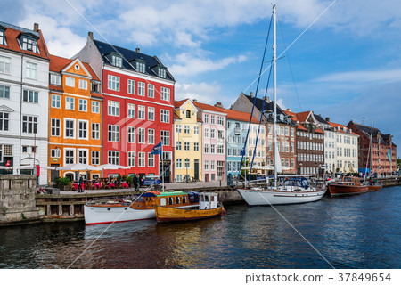 Nuhavn Harbor in Copenhagen Nuhavn Harbor in Copenhagen 37849654