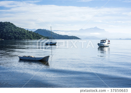 Early morning in the bay of Paraty  Early morning in the bay of Paraty  37850683