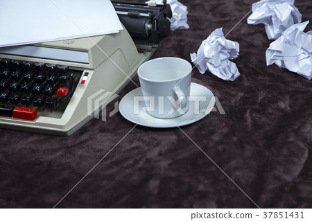 printing machine and coffee 37851431