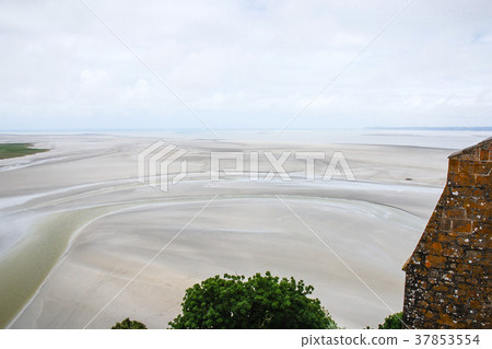 silted fields in tide near Le Mont Saint-Michel silted fields in tide near Le Mont Saint-Michel 37853554