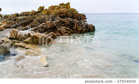 rocky coastline of Gouffre gulf of English Channel 37854050