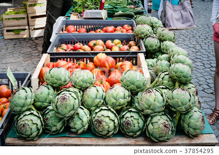 fresh local vegetables on street market fresh local vegetables on street market 37854295