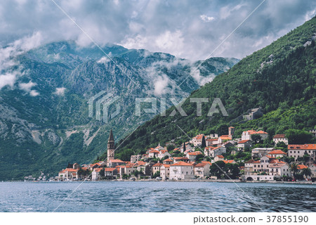 Perast Town on Kotorska Bay in Montenegro Perast Town on Kotorska Bay in Montenegro 37855190