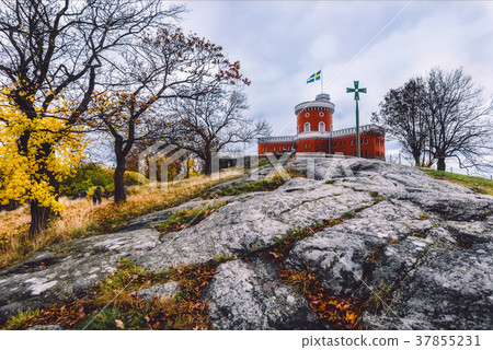 Kastellet Citadel and Autumn Park in Stockholm 37855231