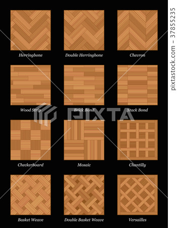Parquet Floor Pattern Parquetry Black 37855235