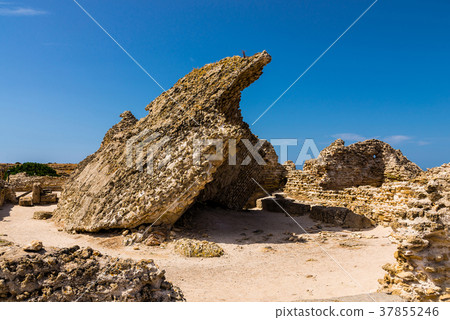 Ancient Ruines of Nora near Pula in Sardinia Ancient Ruines of Nora near Pula in Sardinia 37855246