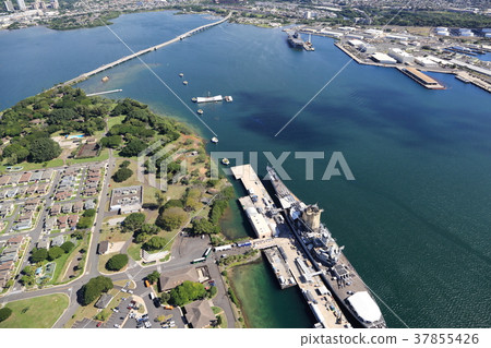Hawaii, Pearl Harbor Aerial View 37855426