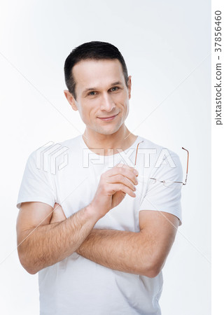 Positive nice man smiling to you 37856460