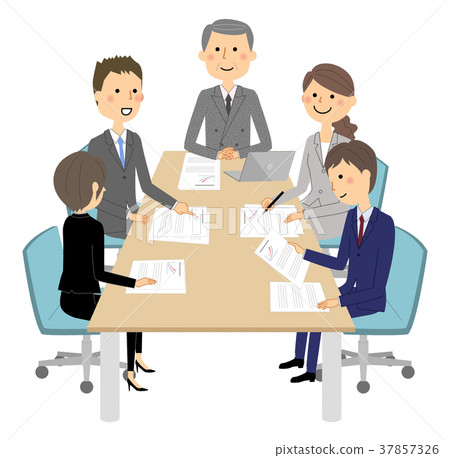 Business scene meeting 37857326