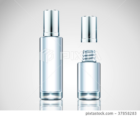 Blank glass bottle mockup 37858283