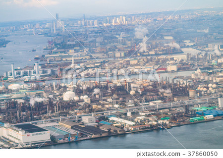 《Kanagawa》Keihin Industrial Area, aerial view 《Kanagawa》Keihin Industrial Area, aerial view 37860050