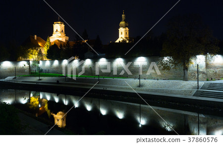 Night view of Episcopal Castle, Gyor Night view of Episcopal Castle, Gyor 37860576