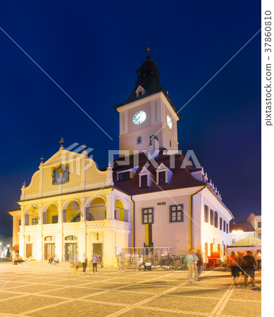 Brasov Town Hall at night 37860810