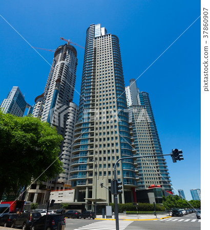 Business centers in riverfront area 37860907