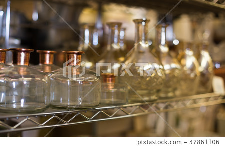 Picture of glass carafe at the local interior store Picture of glass carafe at the local interior store 37861106