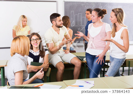 Students communication in the classroom Students communication in the classroom 37864143