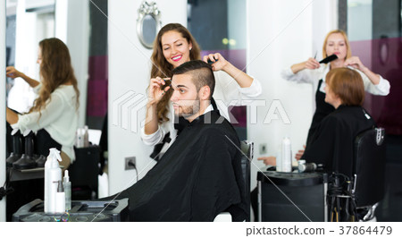 man in the barbershop man in the barbershop 37864479