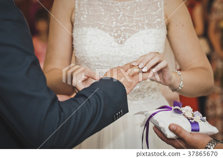 The exchange of wedding rings 7659. The exchange of wedding rings 7659. 37865670