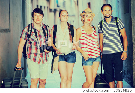 couples during city walking couples during city walking 37866939