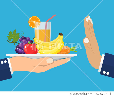 Rejecting the offered healthy food. Rejecting the offered healthy food. 37872401