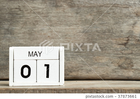 White block calendar present date 1 and May White block calendar present date 1 and May 37873661