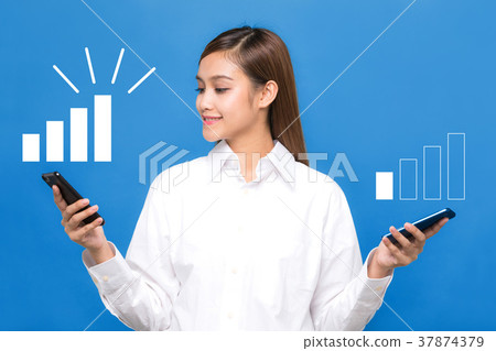 Radio wave situation comparison of smartphone 37874379