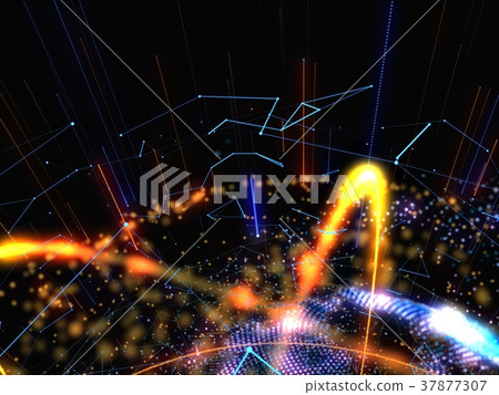 Abstract Background With Connecting Dots And Lines Abstract Background With Connecting Dots And Lines 37877307