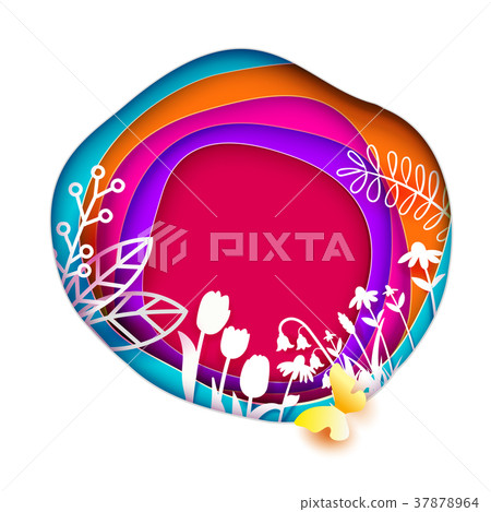 Floral purple paper background Floral purple paper background 37878964