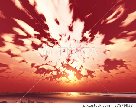 Wind and clouds with the sea 37879938