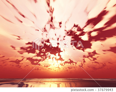 Wind and clouds with the sea 37879943