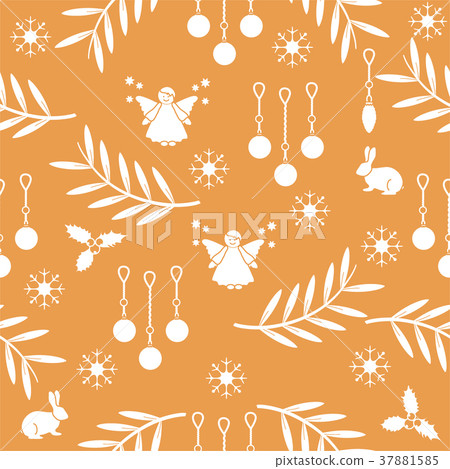 Winter seamless pattern new year and christmas - Stock Illustration ...