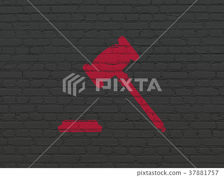 Law concept: Gavel on wall background Law concept: Gavel on wall background 37881757