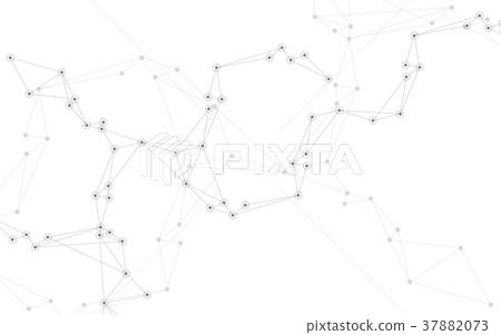 Abstract connecting dots and lines vector - Stock Illustration ...