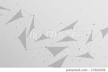 Abstract Connecting Dots And Lines Vector - Stock Illustration ...