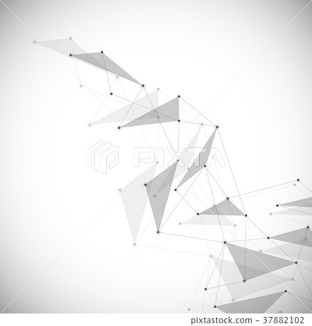 Abstract connecting dots and lines vector - Stock Illustration ...