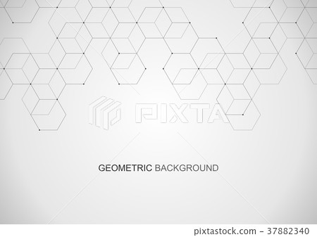 Vector hexagonal background - Stock Illustration [37882340] - PIXTA