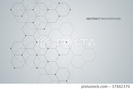 Vector hexagonal background - Stock Illustration [37882370] - PIXTA