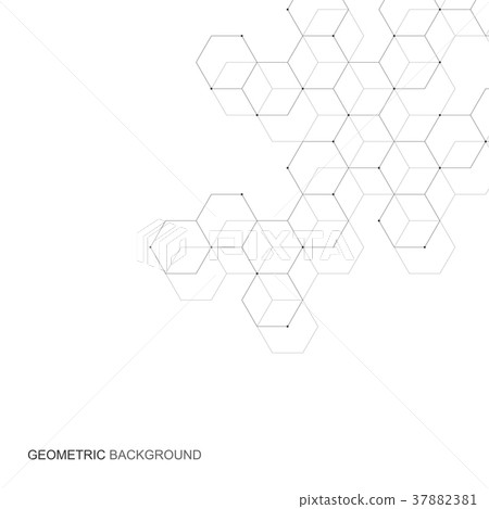 Vector hexagonal background - Stock Illustration [37882381] - PIXTA