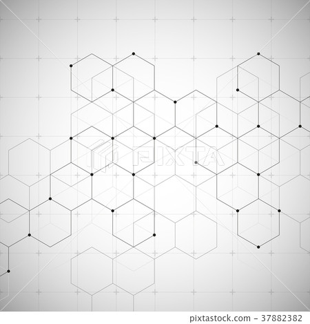Vector hexagonal background - Stock Illustration [37882382] - PIXTA