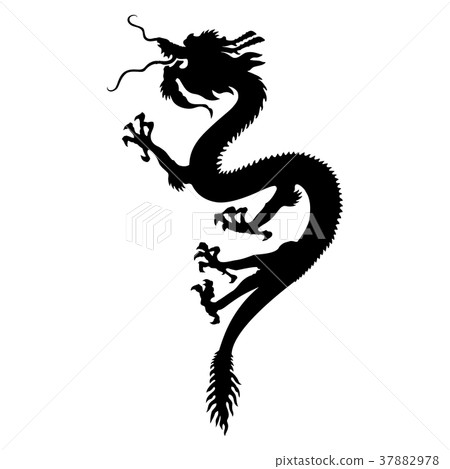 Dragon _ Silhouette 37882978
