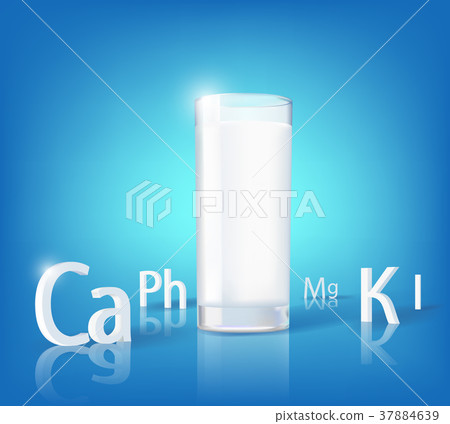 Vector glass of milk 37884639