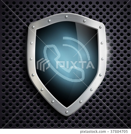 metal shield with the image of the handset metal shield with the image of the handset 37884705