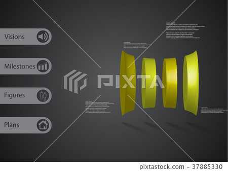 3D illustration infographic template - Stock Illustration [37885330 ...