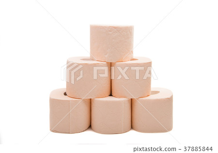 roll of toilet paper isolated 37885844
