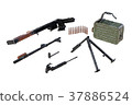 Gun firearm disassembled view 37886524