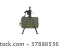Gun automatic bipod, front view 37886536
