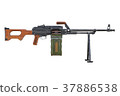 Machinegun automatic, side view 37886538