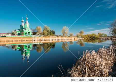 Old Orthodox Church Of The Holy Trinity In Village 37886985