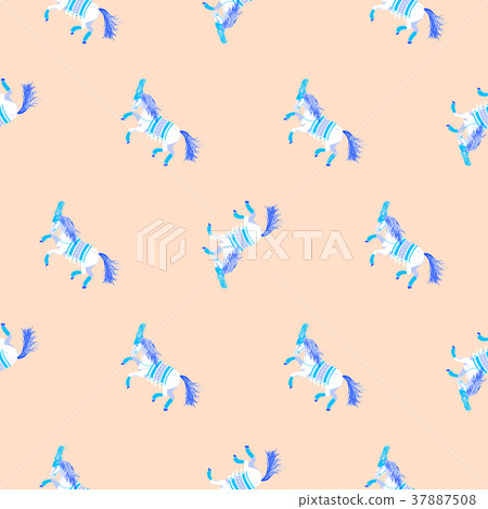 Horse performance silhouette simple seamless Horse performance silhouette simple seamless 37887508